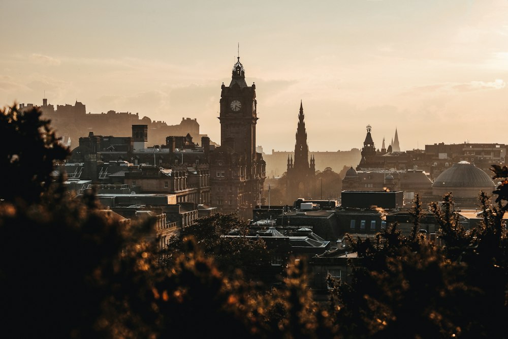 Historic Edinburgh architecture in Scotland